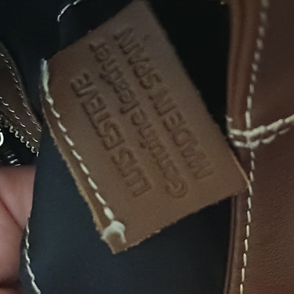 Luis Esteve Purse Soft Leather Shoulder Handbag Silver Hardware Made in Spain - Picture 7 of 11